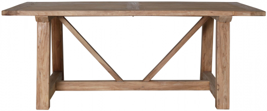 Block & Chisel rectangular recycled elm dining table