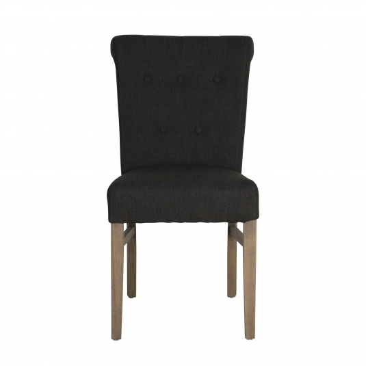 Block & Chisel charcoal upholstered dining chair