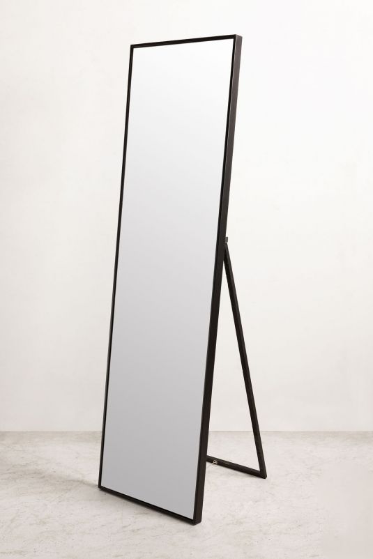 Block & Chisel rectangular standing mirror with black frame