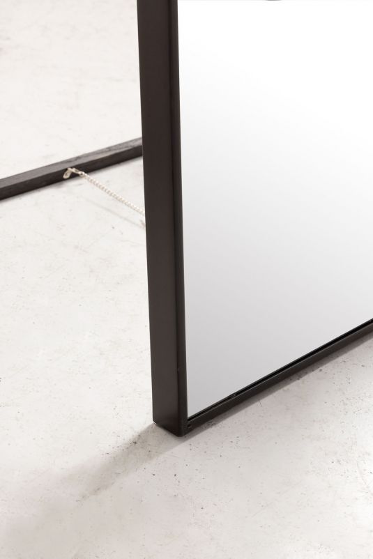 Block & Chisel rectangular standing mirror with black frame