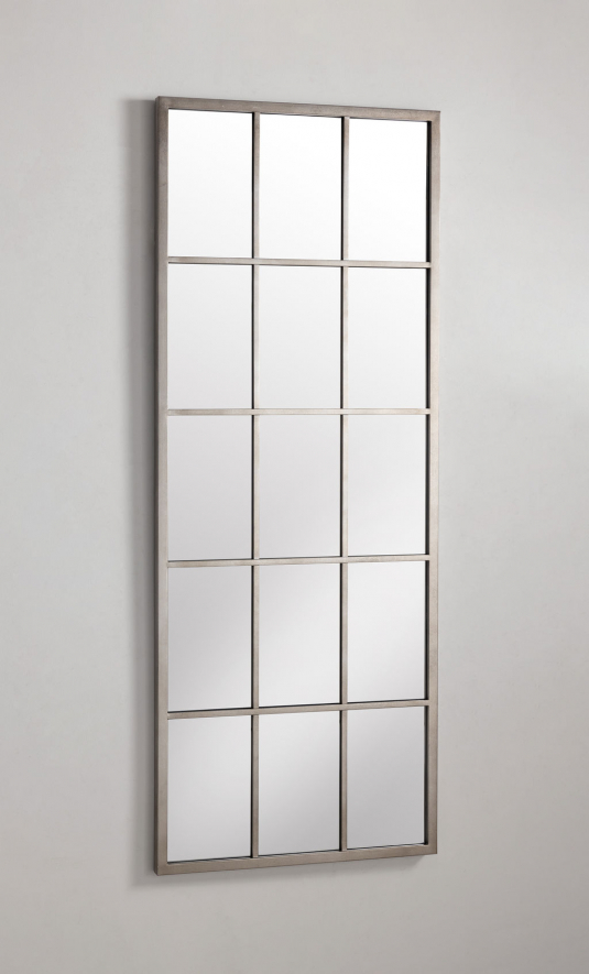 Block & Chisel rectangular standing mirror with black frame