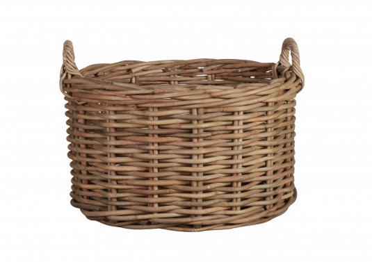 kubu weave oval basket with handles