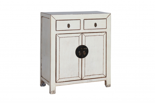 Block & Chisel white wooden cabinet