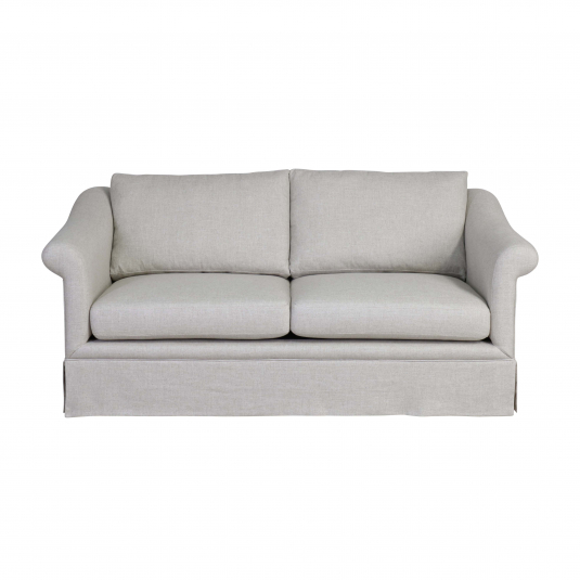 Locally made Thora sofa in yale linen
