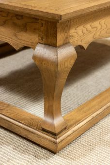 Shanghai coffee table in weathered oak