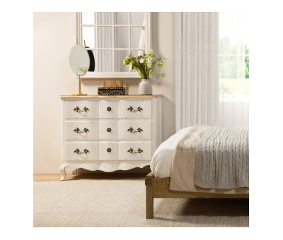 French style bedside with 3 drawers