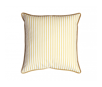 stripe cushion with piping Chartreuse 