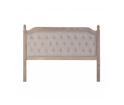 French style headboard in beige with button detail