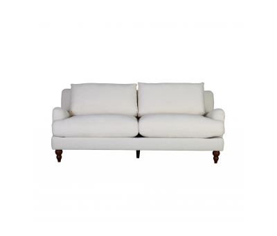 3 seater mission sofa in white 