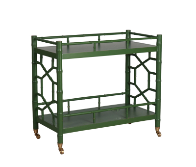 Green drinks trolley on castors Bramble Collection 