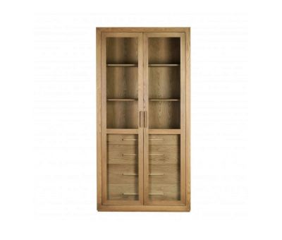 Block and chisel wardrobe drawers and shelves in brushed oak