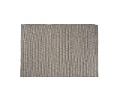 Block & Chisel beige wool rug with beige trim