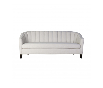 3 seater upholstered sofa upholstered in cream