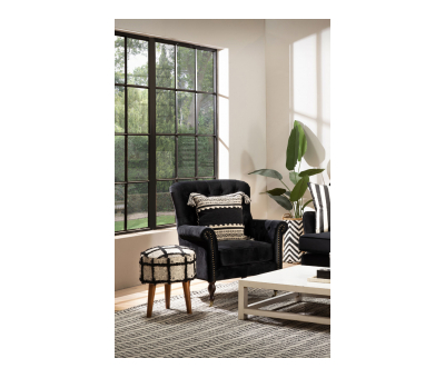 roseanne chair in black velvet