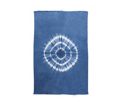 indigo tie-dye table cloth or throw 