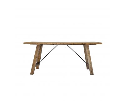 Block and chisel boatwood console table