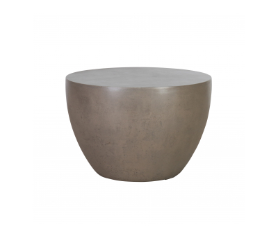 Round coffee table with tapered base