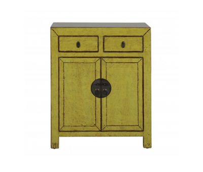 lime green chinese cabinet