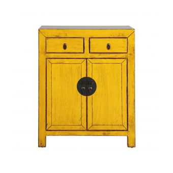 Painted cabinet with 2 doors and 2 drawers