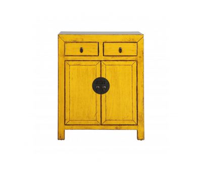 Painted cabinet with 2 doors and 2 drawers