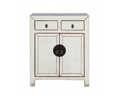 Block & Chisel white wooden cabinet