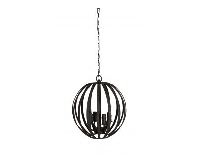 metal cage like hanging chandelier black 