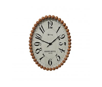 Block and chisel oval wall clock