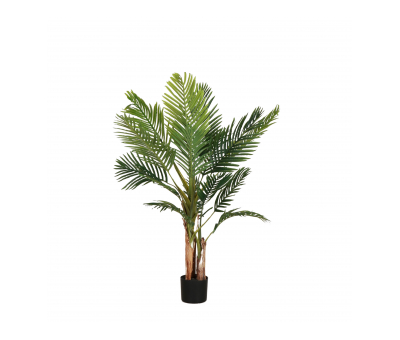 faux palm tree in pot 