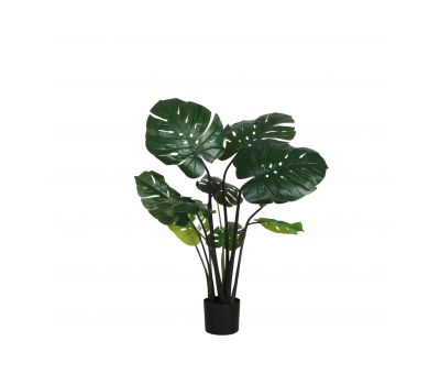 faux Monstera tree in pot