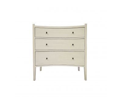 Block & Chisel wooden drawer chest with wicker rattan top