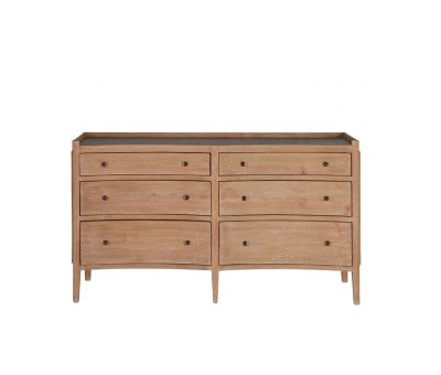 Block and chisel sideboard 6 drawer