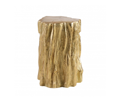 Gold tree trunk stool