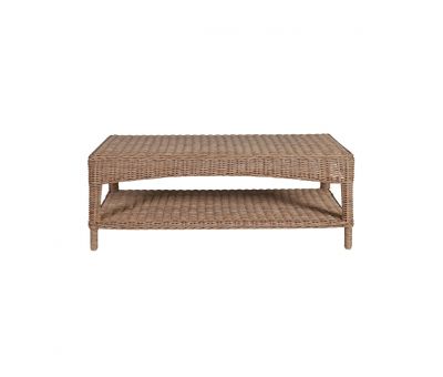pvc rattan java coffee table with straight legs