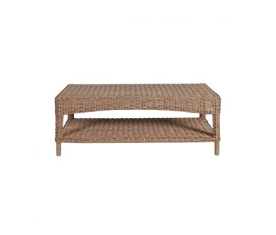 pvc rattan java coffee table with straight legs