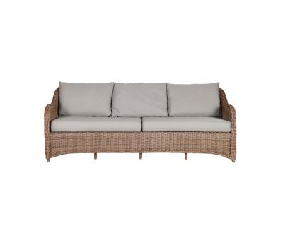 Block & Chisel rattan 3.5 seater outdoor sofa