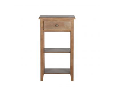 1 drawer bedside table with shelf