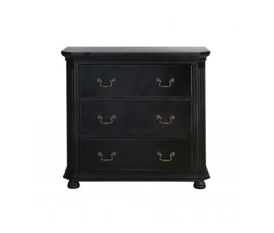 black chest of drawers