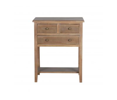 3 drawer bedside with bottom shelf