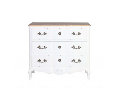 French style bedside with 3 drawers