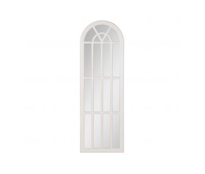 white arched mirror cathedral mirror