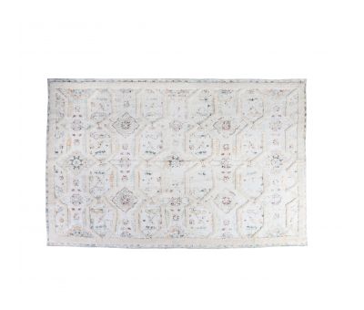 Cream dhurrie rug Naksha Collection