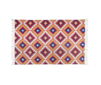 Orange diamond dhurrie naksha collection 