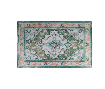 Green tufted dhurrie rug 