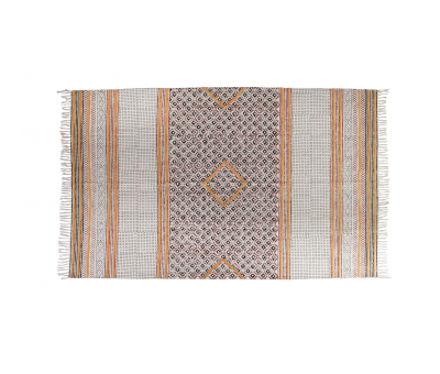 Tufted stripe dhurrie rug Naksha Collection 