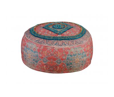 multi coloured pouffe naksha collection 