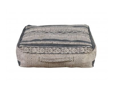 black and white square ottoman naksha collection 