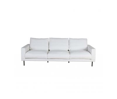 3 seater Lucca sofa in white 