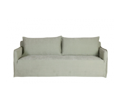 Sicily sofa upholstered in aqua
