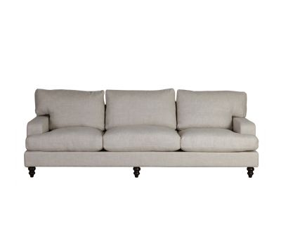 Imported Savoy sofa in Oats Linen 