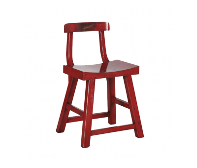 Red lacquered chinese chair